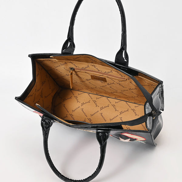 ADBGA842 American Darling Handcrafted Embroidered Western Genuine Leather Tote Bag