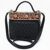 ADBGA845 American Darling Hand Tooled Floral Quilted Leather Cross body Bag
