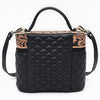 ADBGA845 American Darling Hand Tooled Floral Quilted Leather Cross body Bag