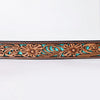 ADBLF355 Beautifully Hand Tooled Genuine American Leather Belt Men and Women
