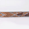 ADBLF358 Beautifully Hand Tooled Genuine American Leather Belt Men and Women