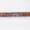 ADBLF365 Beautifully Hand Tooled Genuine American Leather Belt Men and Women