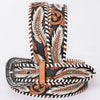 ADBLF366 Beautifully Hand Tooled Genuine American Leather Belt Men and Women