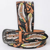 ADBLF367 Beautifully Hand Tooled Genuine American Leather Belt Men and Women