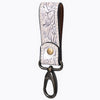 ADKR218FHand Tooled Genuine Leather Wristlet Key Ring