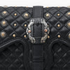 ADBGA870 American Darling Quilted Leather Cross body Bag with Rivets and Concho Detail