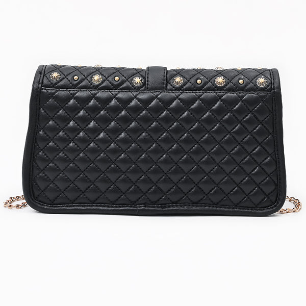 ADBGA870 American Darling Quilted Leather Cross body Bag with Rivets and Concho Detail