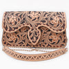 ADBGA877 American Darling Hand Tooled Floral Carved Genuine Leather Cross body Bag
