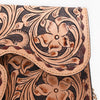 ADBGA877 American Darling Hand Tooled Floral Carved Genuine Leather Cross body Bag