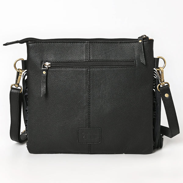 ADBGA880 American Darling Hair-On Cowhide Genuine Leather Fringed Cross body Bag