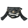 ADBGA886 American Darling Hand Tooled Floral Cross body Bag with Hair-On Cowhide & Fringes