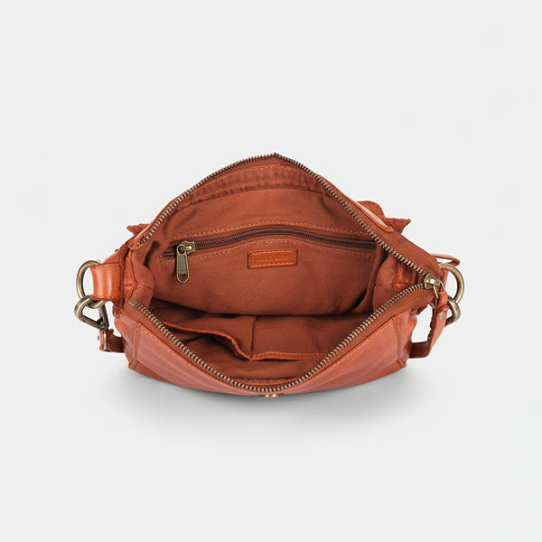 SWL141 Ardesia - Leather Braided Shoulder Bag