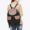 ADBG1809 American Darling Hand Tooled Floral Carved Leather Western Backpack Bag