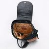 ADBG1809 American Darling Hand Tooled Floral Carved Leather Western Backpack Bag