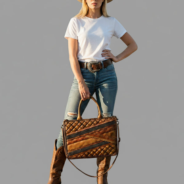 ADBGM793 Tote Genuine Leather women bag western Bag