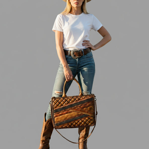 ADBGM793 Tote Genuine Leather women bag western Bag