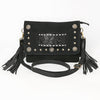 ADBGA906 American Darling Western Hand Tooled Floral Cross body Bag with Genuine Suede & Fringes