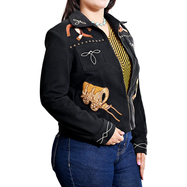 ADJKT074 Women Fabric Shirt Jacket Dress