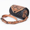 ADBG1824 American Darling Hand Tooled Floral Carved Quilted Leather Western Cross body Bag