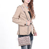 ADBG1831 American Darling Hand Tooled Floral Carved Braided Leather Western Crossbody Bag