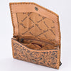 ADBG1831 American Darling Hand Tooled Floral Carved Braided Leather Western Crossbody Bag