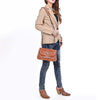 ADBG1832 American Darling Western Cross body Bag with Rivetted Genuine Suede Leather & Embroidery