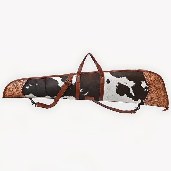 ADGC109 Gun Case Hair-On Hand Tooled Genuine Leather women bag western Bag