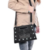 ADBG1835 American Darling Floral embossed Western Leather Clutch Damascus Bag with Turquoise Accents