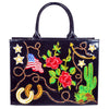 ADBGA927 American Darling Western Embroidered Patent Leather Everyday Tote Bag