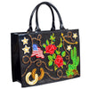 ADBGA927 American Darling Western Embroidered Patent Leather Everyday Tote Bag