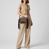 ADBGM810 Embossed Crossbody Genuine Leather Women Bag