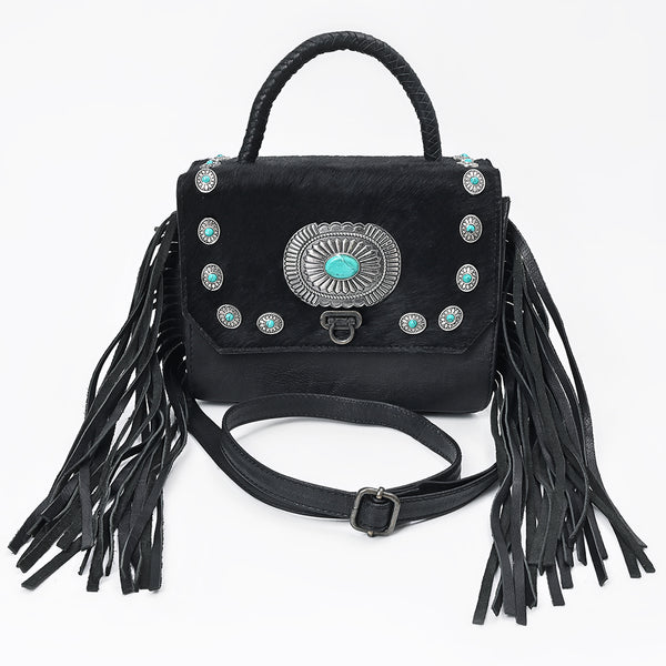 ADBG983C American Darling Cowhide Western Leather Cross body Bag with Fringes