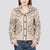 ADJKT079 Women Western Button-Front Woolen Jacket with Embroidery