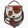 ADBG1221 American Darling Hair-On Cowhide Genuine Leather Western Crossbody Bag