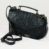 ADBG1860 American Darling Crocodile Embossed Leather Handbag Top Handle Crossbody Bag