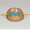 ADHCG101C-L American Darling Leather Howdy Western Hair Accessory Slide Barrette Stick