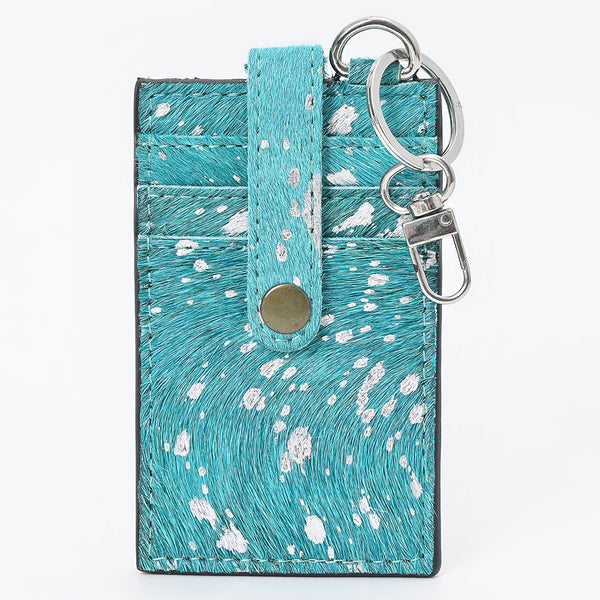 ADCCG111 American Darling Western Leather Card Holder with Genuine Hair-On Cowhide