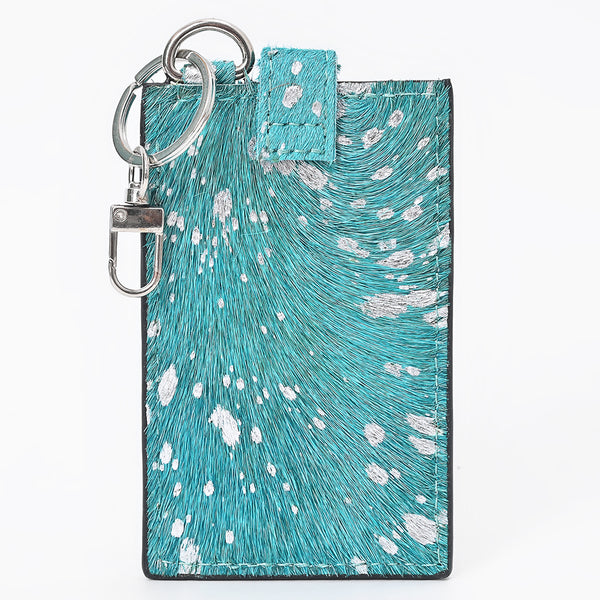 ADCCG111 American Darling Western Leather Card Holder with Genuine Hair-On Cowhide