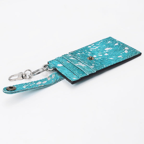 ADCCG111 American Darling Western Leather Card Holder with Genuine Hair-On Cowhide