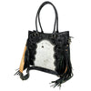 ADBG1889 Tote Hand Tooled Hair on Genuine Leather Women Bag