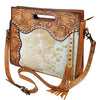 ADBG1890 Clutch Hand Tooled Hair on Genuine Leather Women Bag