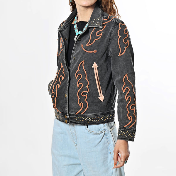 ADJKT089 American Darling Western Embroidered Apparel - Artisan Handcrafted Denim Jacket