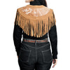 ADJKT095 American Darling Western Leather Apparel - Handcrafted Hair On & Braided Luxe Cape