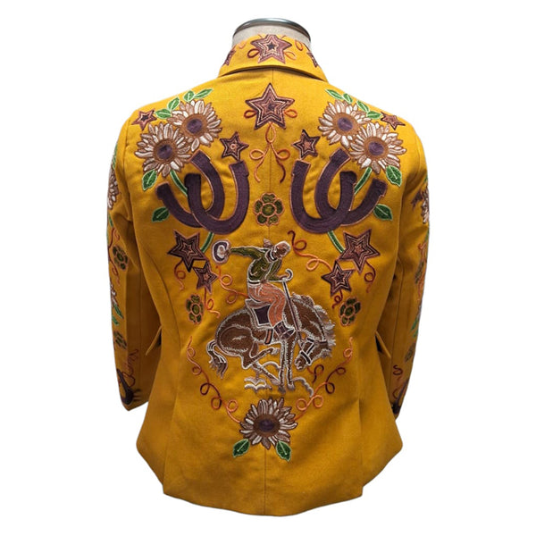 ADBZ074 American Darling Embroidered Bronco Fabric Jacket Western Fashion