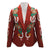 ADBZ076 American Darling Rust Fabric Blazer Jacket Sunflower Bronco Embroidery