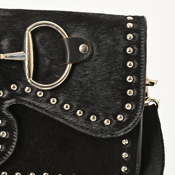ADBGM849 Crossbody Hair On Genuine suede Leather Women Bag
