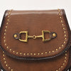 ADBGM850 American Darling Western Leather Cross body Bag with Rivetted Trim and Equestrian Bit