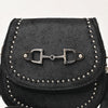 ADBGM851 American Darling Western Leather Cross body Bag with Hair-On Cowhide and Rivets