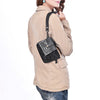 ADBG1896 American Darling Western Leather Coin Purse with card holder - Hand-Tooled Floral Carved