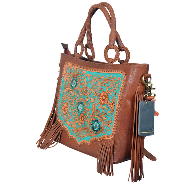 ADBGA1010 Crossbody Hand TooledGenuine Leather Women Bag